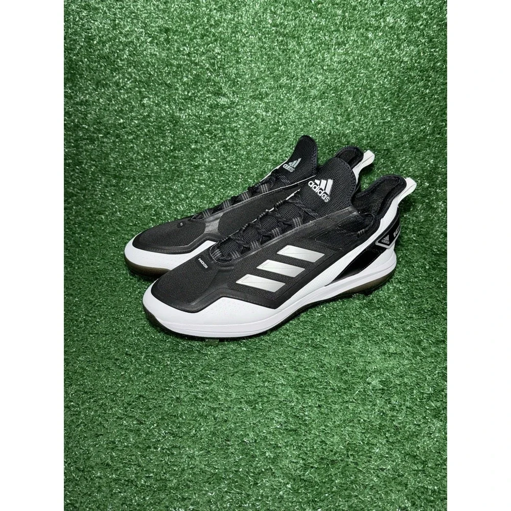 Adidas Icon 7 Boost Baseball Cleats Black White Mens‎ Size 14 FY4178 (NEW)